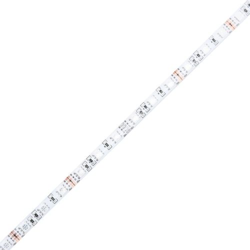 Бюро с LED осветление, бяло, 140x55x91 см, инженерно дърво