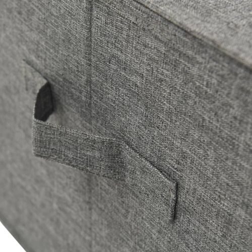 Кутии за съхранение, 2 бр, текстил, 50x30x25 см, антрацит