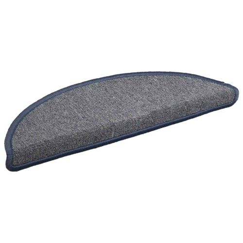 Изтривалки за стълби, 30 бр., 56x17x3 см, светло сиви и сини, полукръгли
