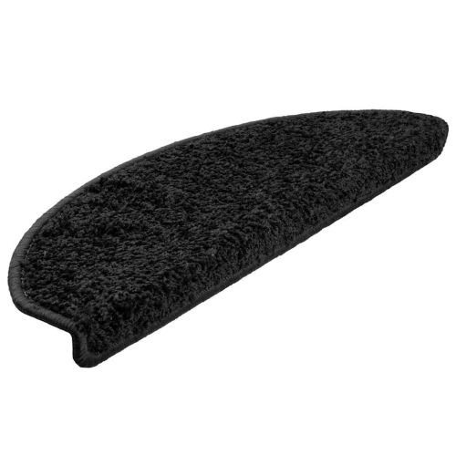 Изтривалки за стълби, 30 бр., 65x21x4 см, черни, полукръгли, големи