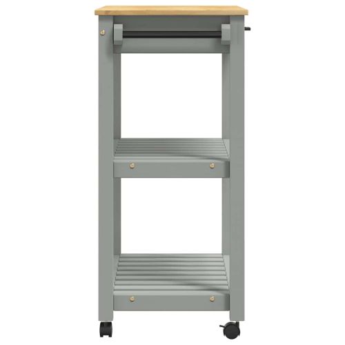 Кухненска количка "MONZA" 84x40x88,5 см борово дърво масив