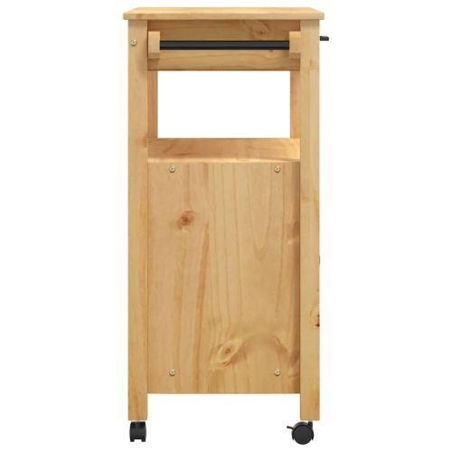 Кухненска количка "MONZA" 84x40x88,5 см борово дърво масив