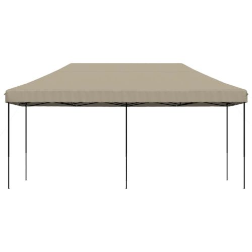 Сгъваема парти шатра, pop-up, таупе, 580x292x315 см