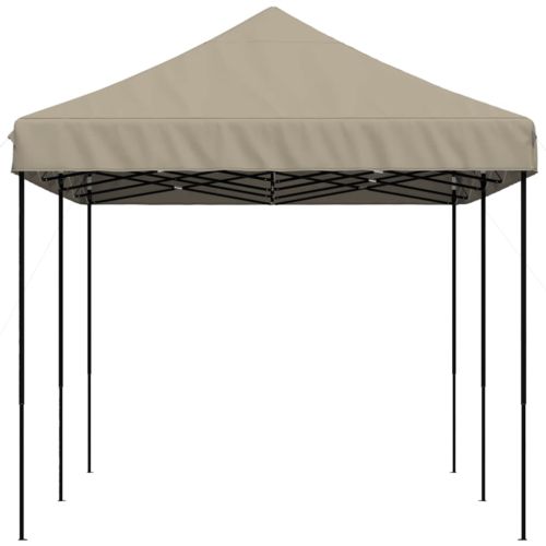 Сгъваема парти шатра, pop-up, таупе, 580x292x315 см
