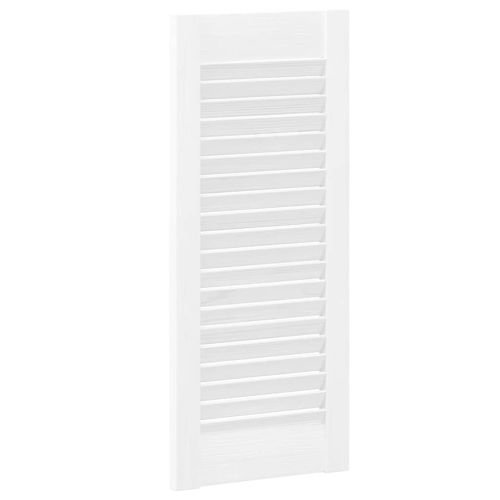 Врати за шкафове Louvred Design 2 бр. бели 69x29,5 cm