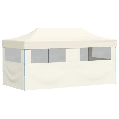 Сгъваема pop-up парти шатра, кремава, 3x6 м