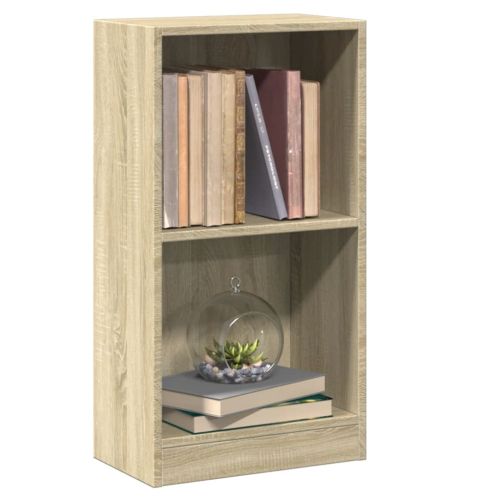 Етажерка за книги, дъб сонома, 40x24x75 см, инженерно дърво