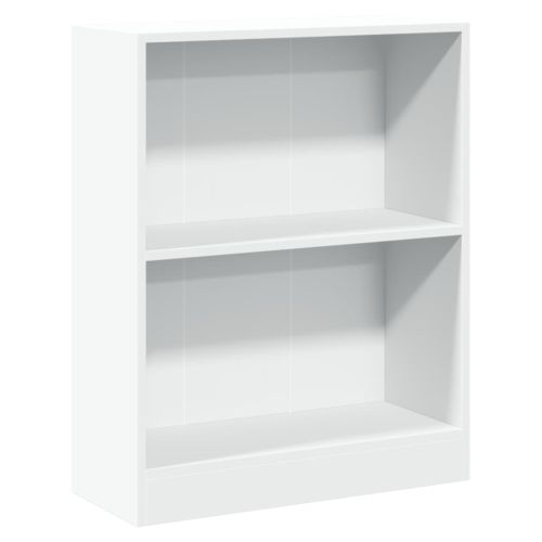 Етажерка за книги, бяла, 60x24x76 см, инженерно дърво