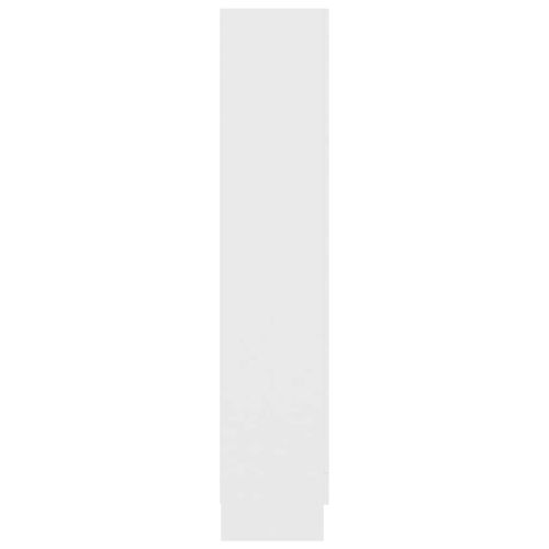 Библиотека, бяла, 82,5x30,5x150 см, инженерно дърво