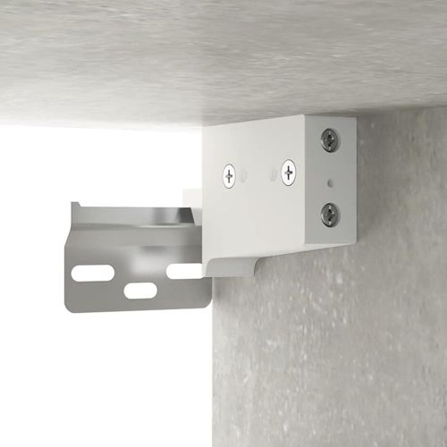 ТВ шкафове 2 бр бетонно сиви 80x30x30 см инженерно дърво