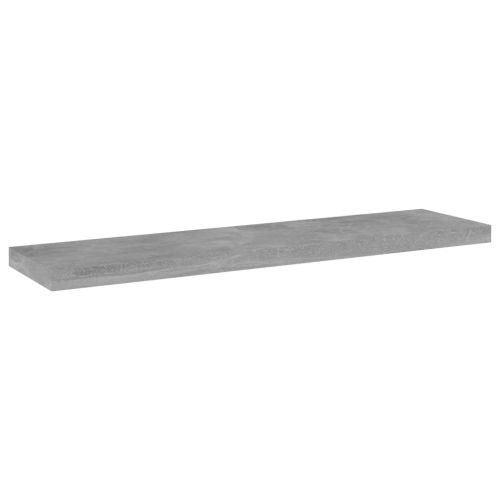 Рафтове, 4 бр, бетонно сиви, 40x10x1,5 см, инженерно дърво