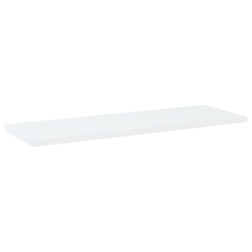Рафтове за етажерка, 4 бр, бели, 60x20x1,5 см, инженерно дърво