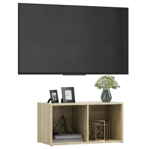 ТВ шкаф, дъб сонома, 72x35x36,5 см, инженерно дърво