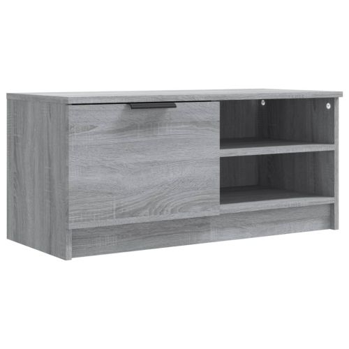ТВ шкафове 2 бр Сив сонома 80x35x36,5 см инженерно дърво