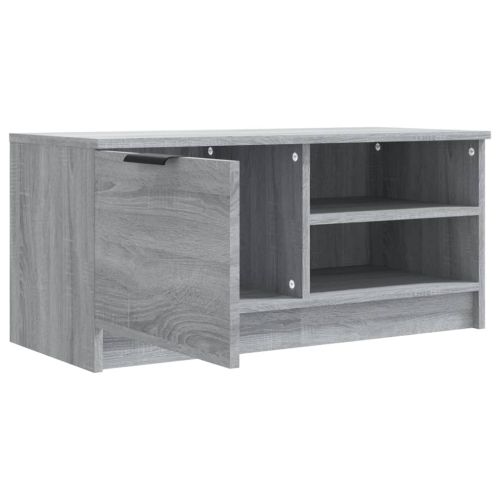 ТВ шкафове 2 бр Сив сонома 80x35x36,5 см инженерно дърво