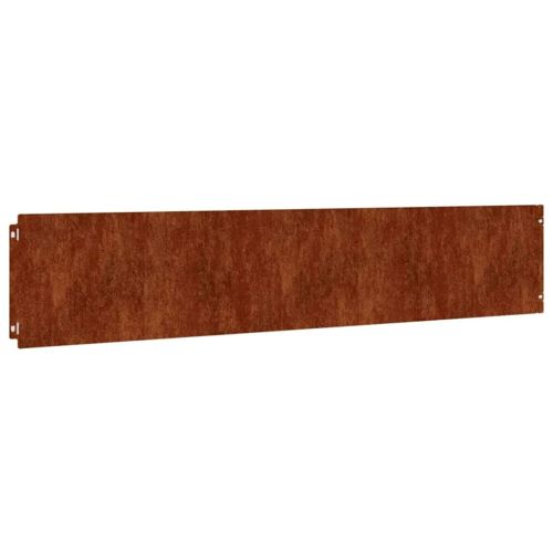 Ограда за трева 10 pcs 20 x 103 cm Кортенова стомана Ръждясало