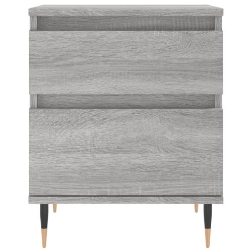 Нощно шкафче сив сонома 40x35x50 см инженерно дърво