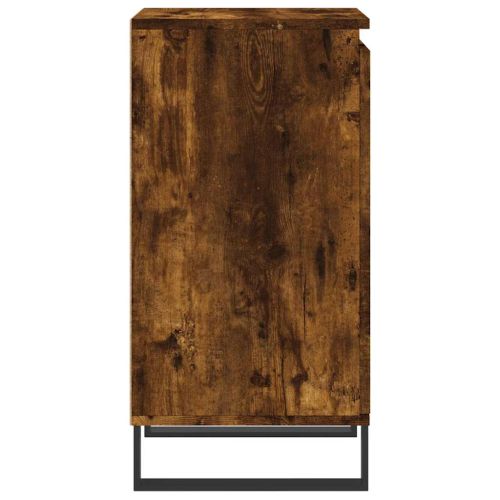 Бюфет опушен дъб 40x35x70 см инженерно дърво