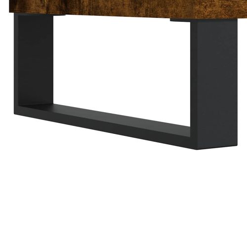 Бюфет опушен дъб 40x35x70 см инженерно дърво