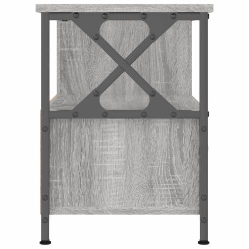 ТB шкаф, сив сонома, 90x33x45 см, инженерно дърво и желязо