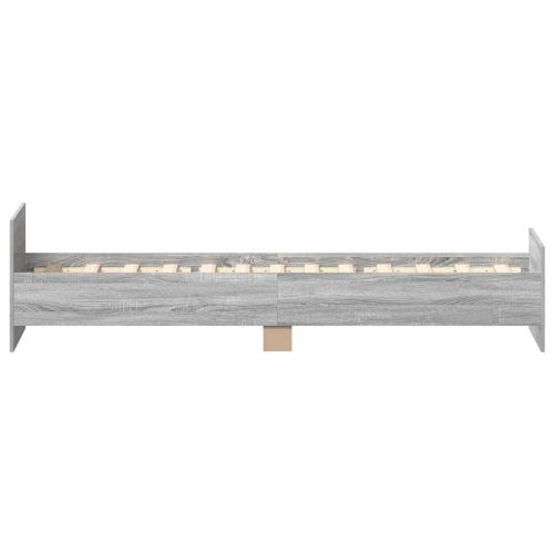 Рамка за легло сив сонома 75x190см Small Single инженерно дърво