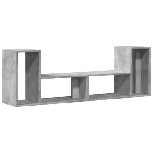 ТВ шкафове, 2 бр, бетонно сиви, 75x30x50 см, инженерно дърво