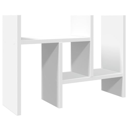 Органайзер за бюро, бял, 34,5x15,5x35,5 см, инженерно дърво