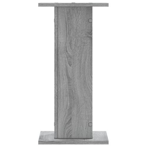 Стойки за тонколони 2 бр сив сонома 30x30x60 см инженерно дърво