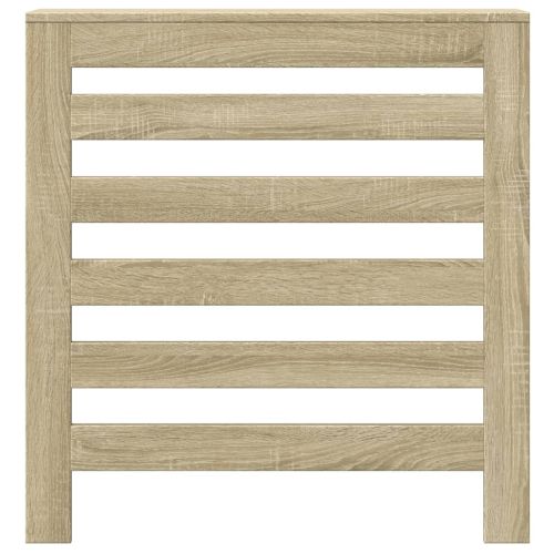 Капак за радиатор, дъб сонома, 78x20x82 см, инженерно дърво