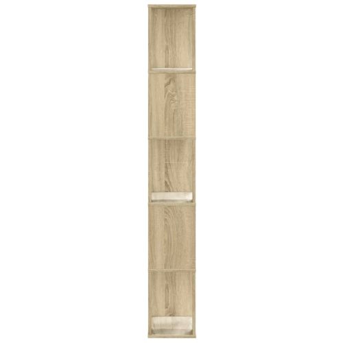 Библиотека 5 рафта сонома дъб 45x23,5x162,5 см инженерно дърво