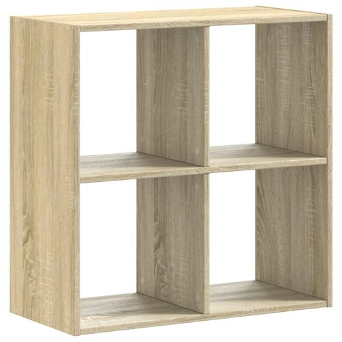 Библиотека, дъб сонома, 68,5x32x68,5 см, инженерно дърво