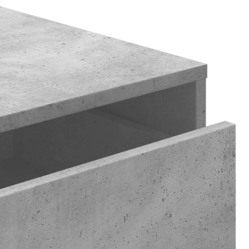 Ъглов скрин с чекмеджета бетонно сив 40x41x76cм инженерно дърво