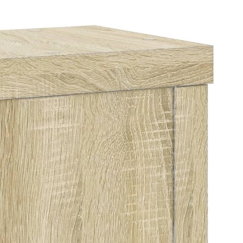 Стойки за растения 2 бр дъб сонома 15x15x20 см инженерно дърво