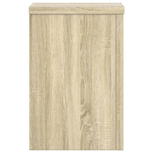 Стойки за растения 2 бр дъб сонома 20x20x30 см инженерно дърво