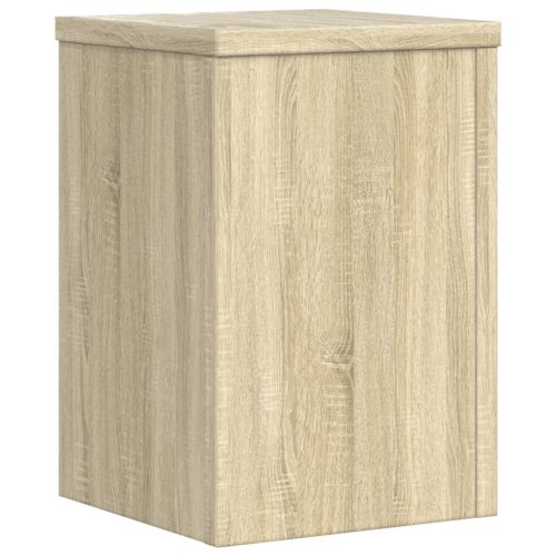 Стойки за растения 2 бр дъб сонома 20x20x30 см инженерно дърво