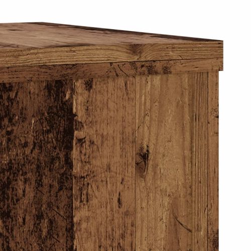 Стойки за растения 2 бр старо дърво 20x20x30 см инженерно дърво
