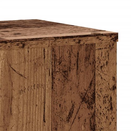 Стойки за растения 2 бр старо дърво 30x30x70 см инженерно дърво