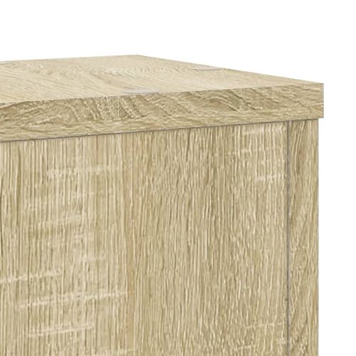 Стойки за растения 2 бр дъб сонома 17x17x60 см инженерно дърво