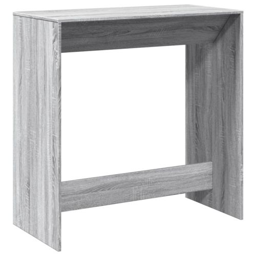Бар маса, сив сонома, 102x50x103,5 см, инженерно дърво