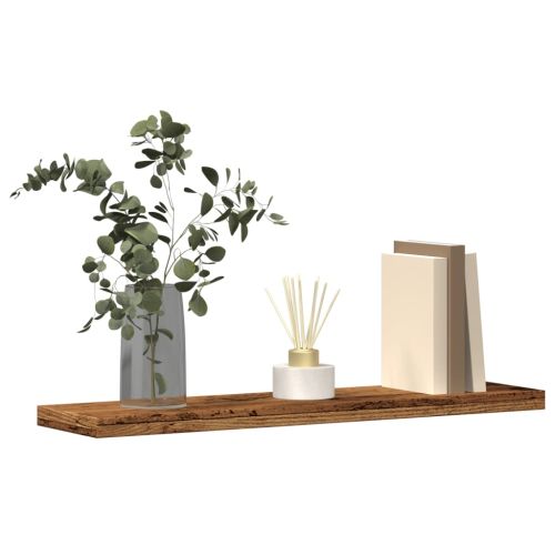 стенни рафтове 4 бр. старо дърво 40x20x1,5 cm инженерно дърво