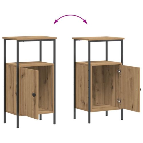 Нощни шкафчета 2 бр. дъб Artisan 41x31x80cm Инженерна дървесина