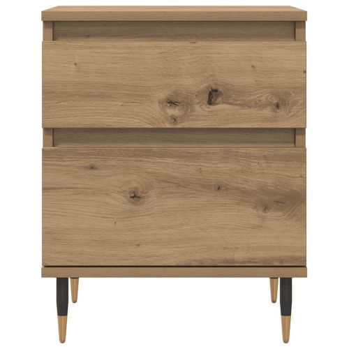 Нощни шкафчета 2 бр дъб артизан 40x35x50 см инженерно дърво