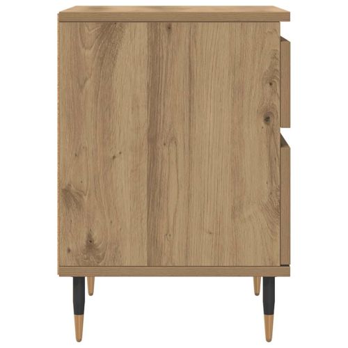 Нощни шкафчета 2 бр дъб артизан 40x35x50 см инженерно дърво