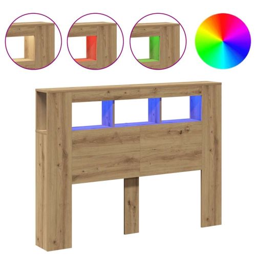 LED табла за глава Artisan Инженерна дървесина