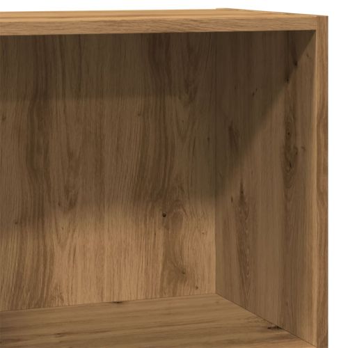 Библиотека, дъб артизан, 40x24x76 см, инженерно дърво