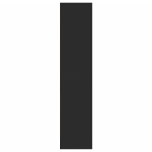 Библиотека черна 60x24x109 см инженерно дърво