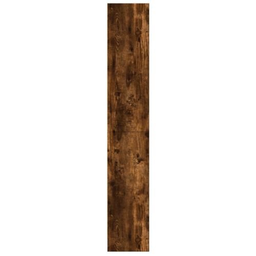 Библиотека, опушен дъб, 60x24x143 см, инженерно дърво