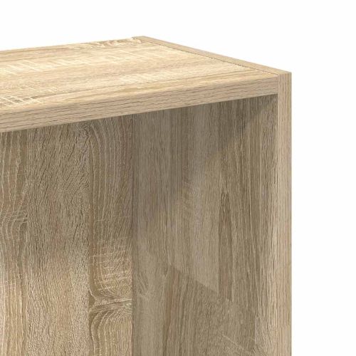 Библиотека, сонома дъб, 80x24x109 см, инженерно дърво