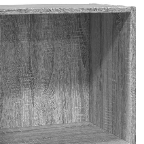 Библиотека, сив сонома, 60x30x77 см, инженерно дърво