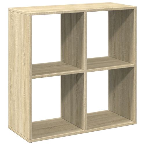 Разделител за стая / библиотека, сонома дъб, 69,5x29x69,5 см